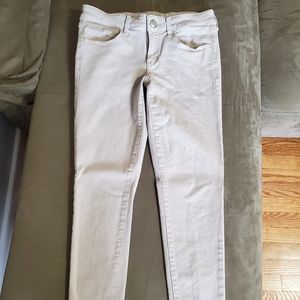 AEO Beige Taupe Super Stretch Super Low Jeggings